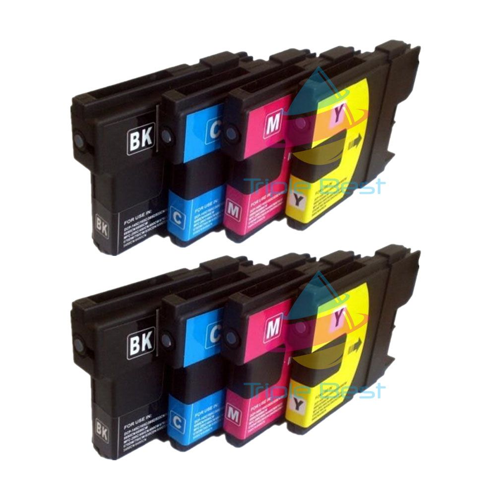 8 pack Compatible LC61 Ink Cartridge for Brother MFC490CW MFC495CW
